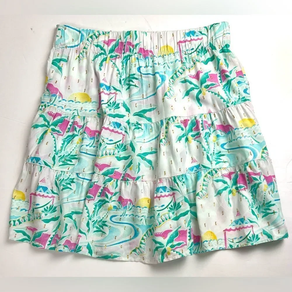 Crown & Ivy Tropical Print Women's Skirt